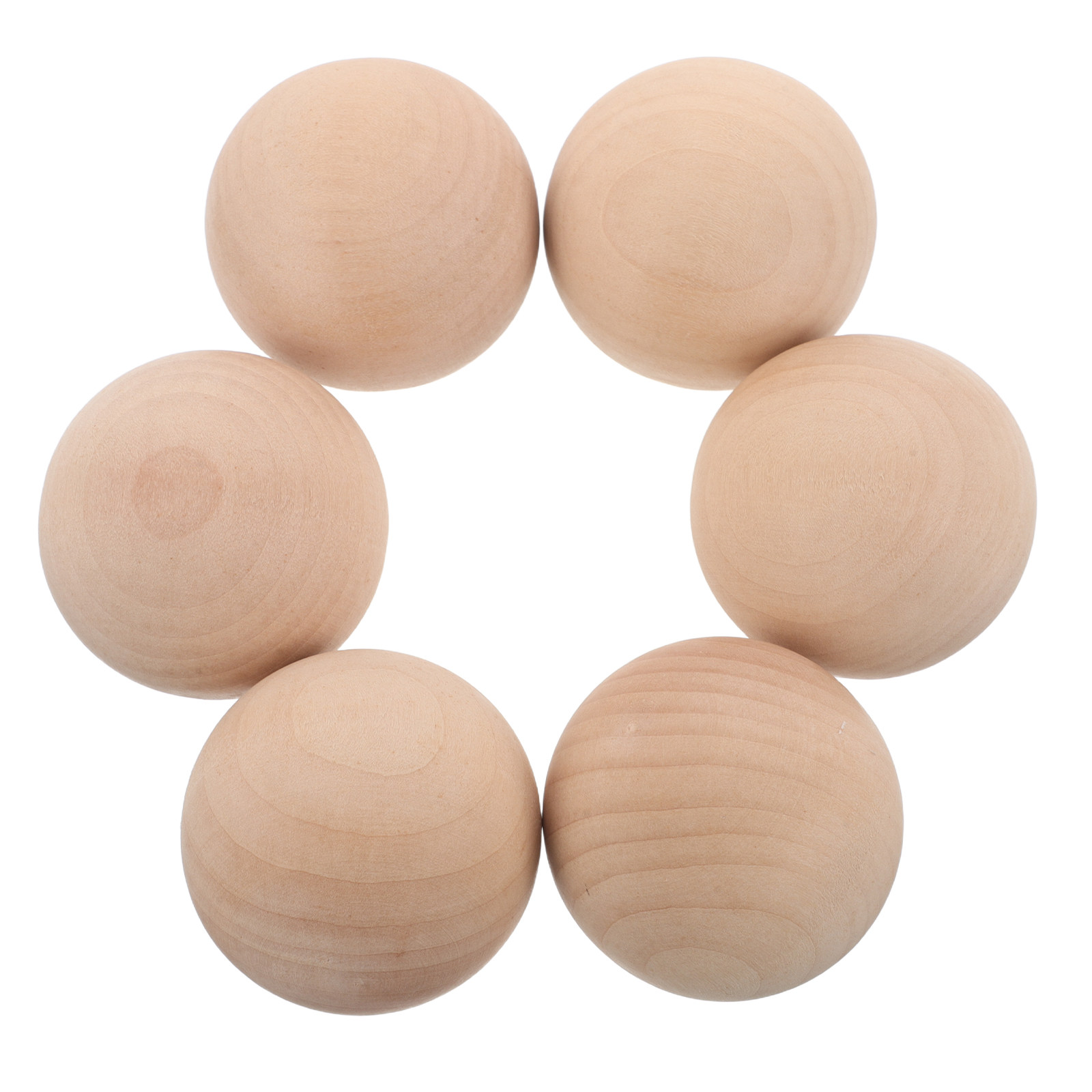 Croquet Set Lawn - Croquet Balls 6 Pack Wooden Replacement
