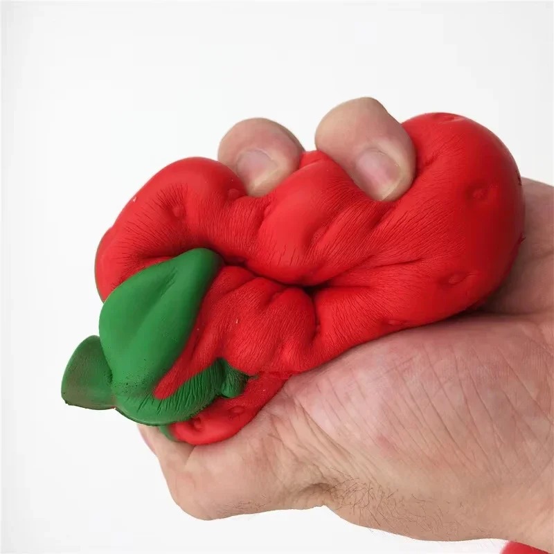 Party Games Graduation - Extra Large Strawberry Squishy Toy Realistic