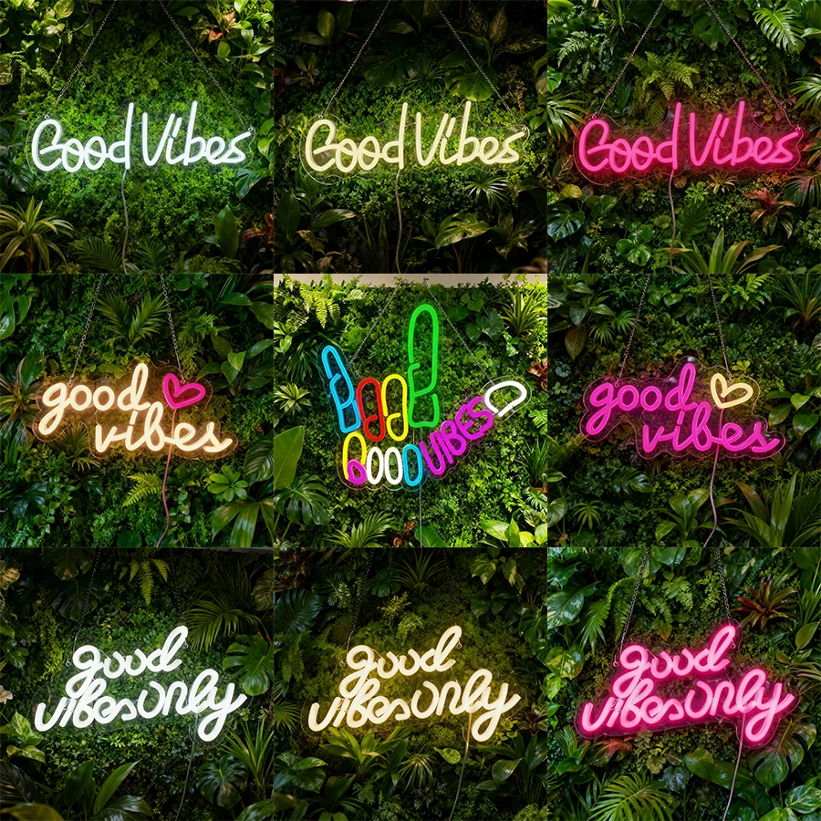 Party Games Good - Good Vibes Only Neon Signs Light