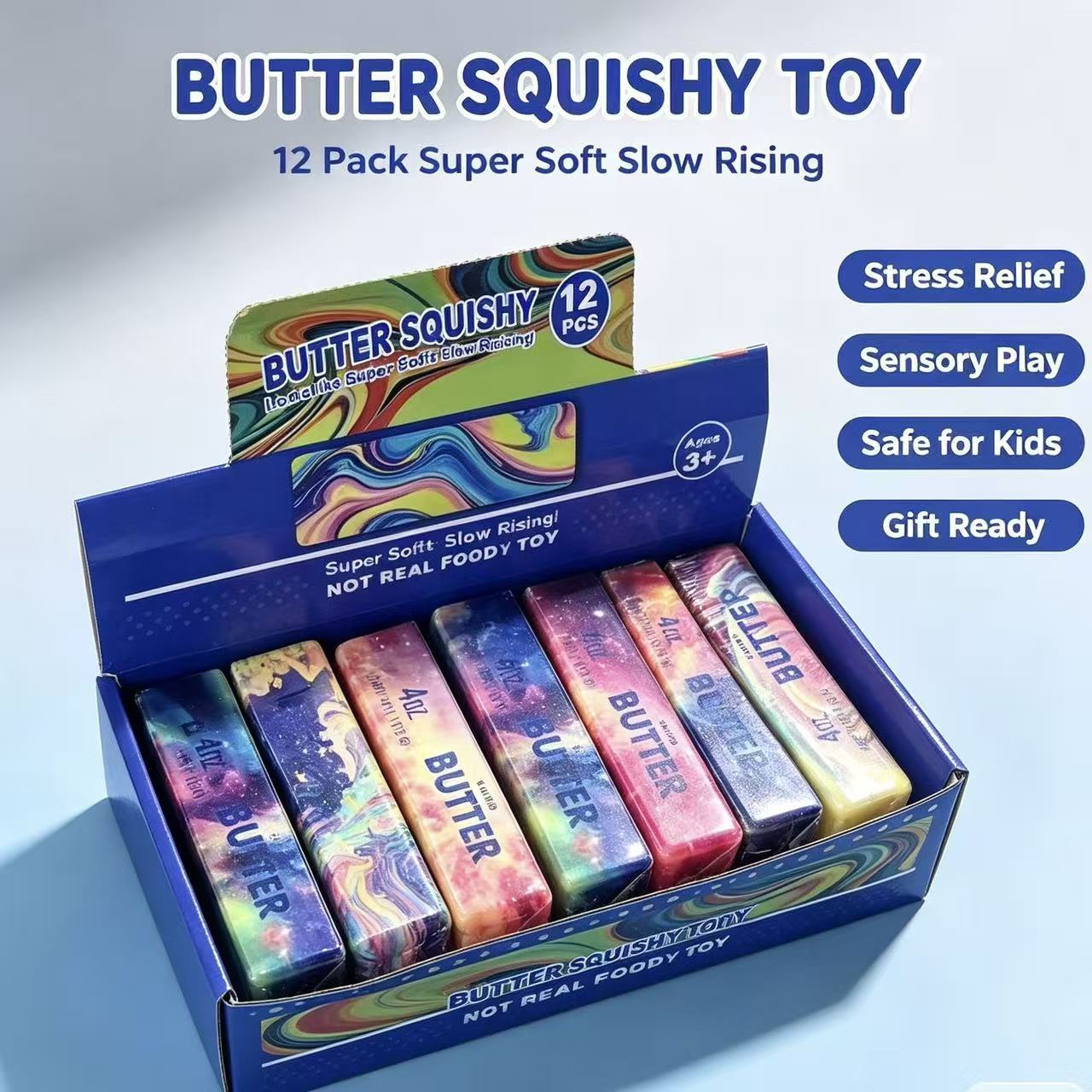 1-12pcs Squishy Butter Stick F - Party Games Graduation recension och pris