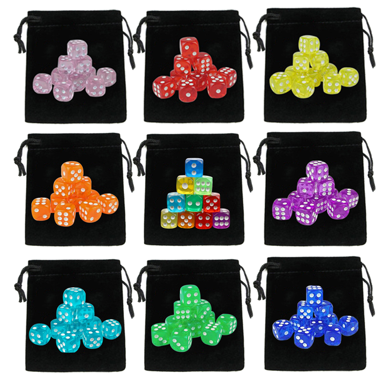 10Pcs Dices with Drawstring Di - Party Games Gamecube recension och pris