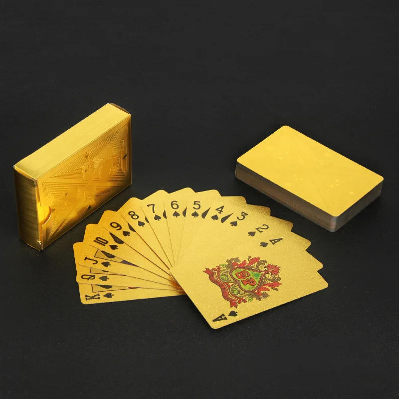 Gold Foil Skull Poker Cards Wa - Party Games Using Cards recension och pris