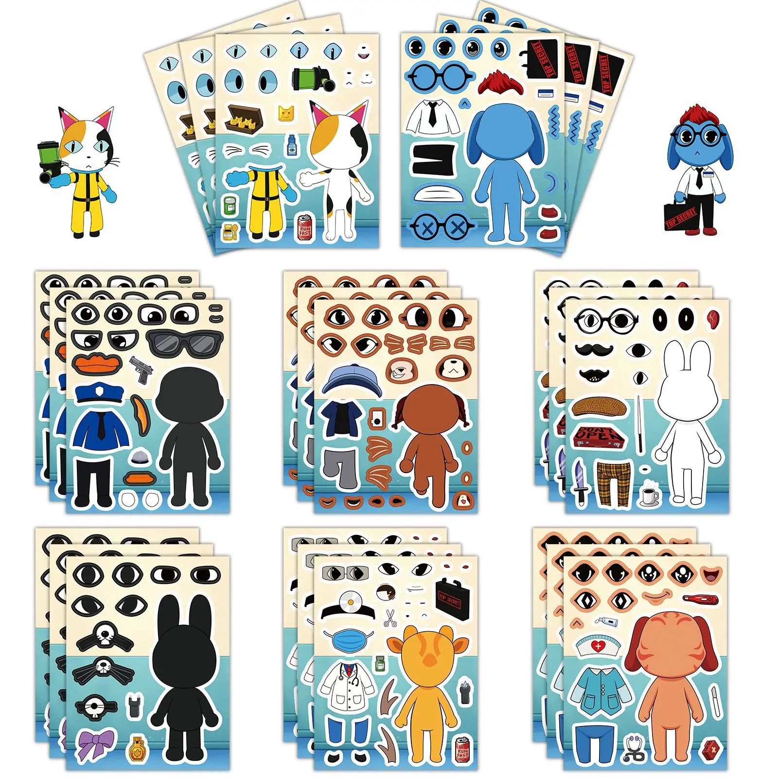 8Pcs/Set Animal Hospital Puzzl - Party Games Good recension och pris