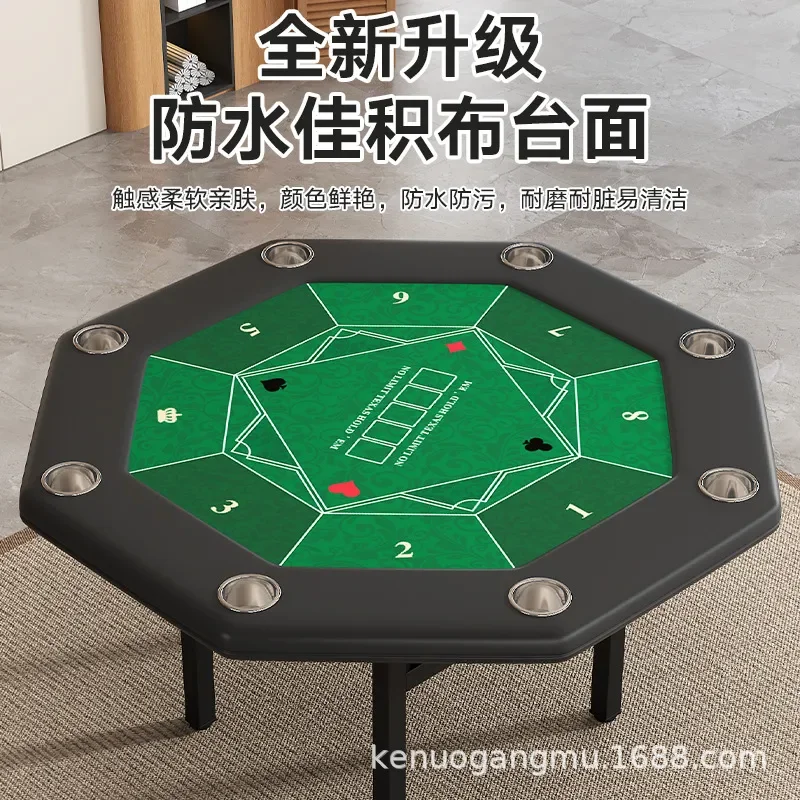 Foldable Octagonal Poker Table - Party Games Using Cards recension och pris