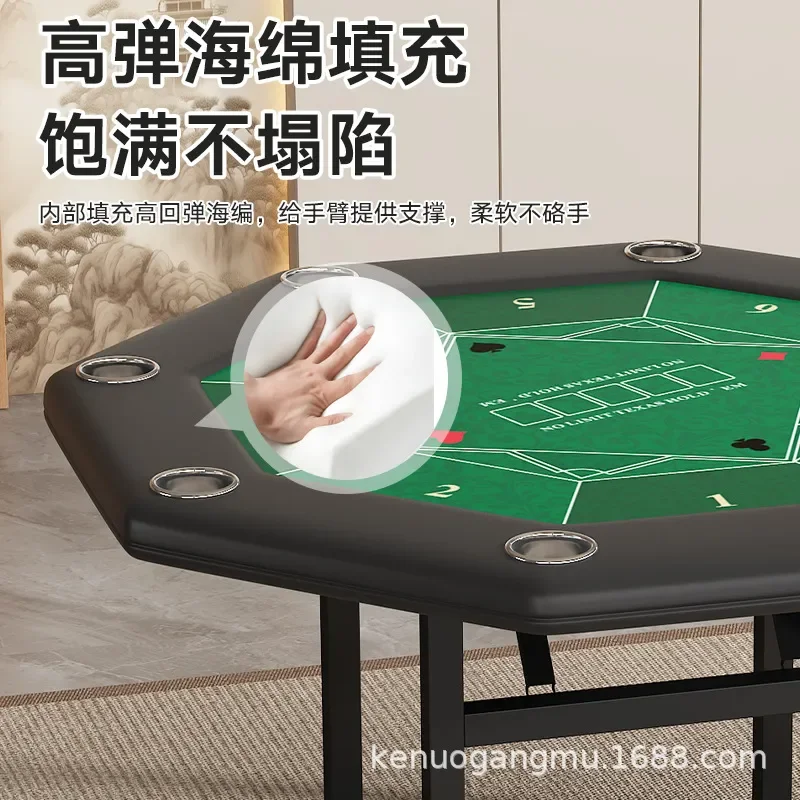 Foldable Octagonal Poker Table - Party Games Using Cards recension och pris