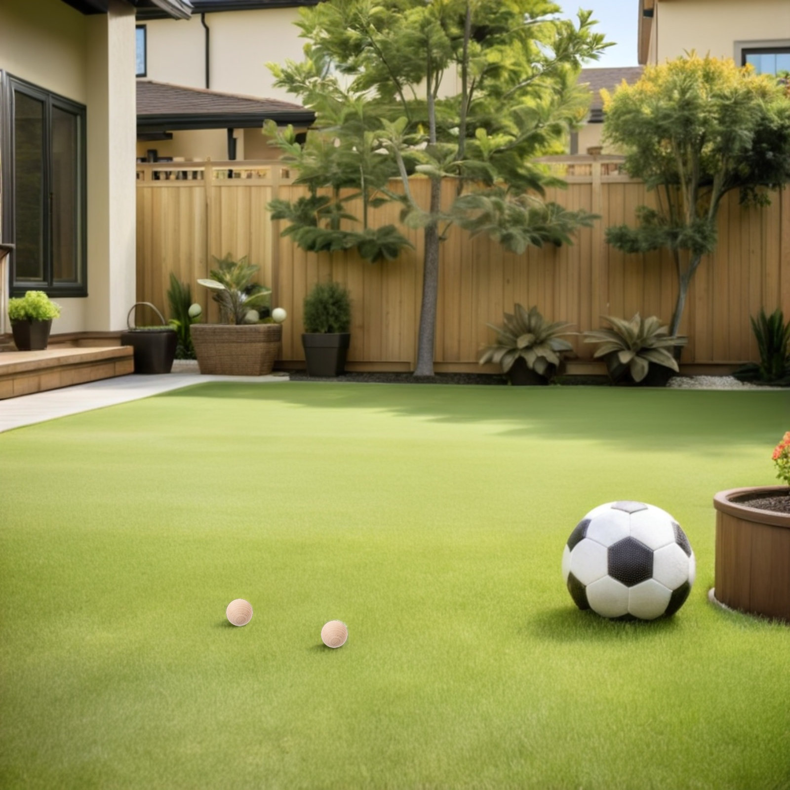 4Pcs Natural Wood Croquet Ball - Croquet Set Lawn recension och pris