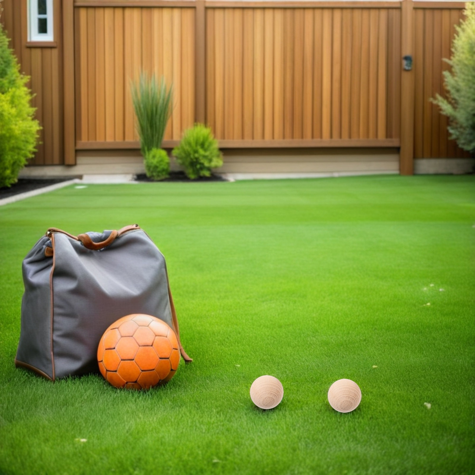 4Pcs Natural Wood Croquet Ball - Croquet Set Lawn recension och pris