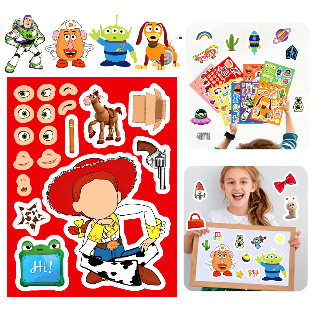 8/16Sheets Make a Face Cartoon - Party Games Groups recension och pris