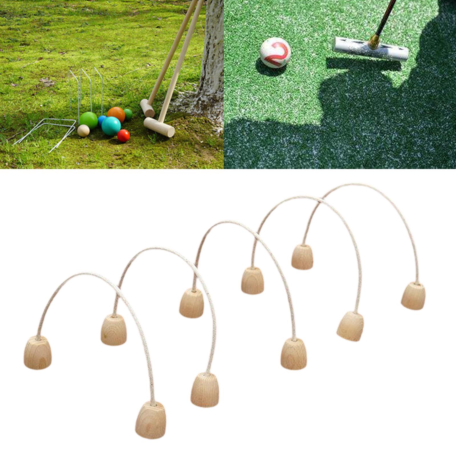 Sturdy Croquet Wickets Wooden  - Croquet Set Lawn recension och pris
