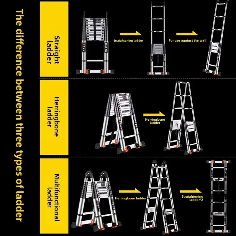 Telescopic ladder Aluminum all - Ladder Toss Set recension och pris